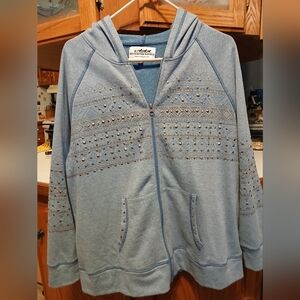 Back in the saddle zip up hoodie